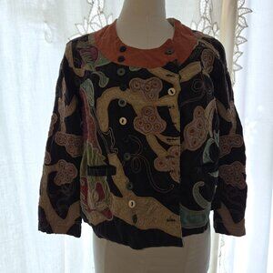 Magnolia Pearl Parnassus Jacket Cotton Silk One Size NWT